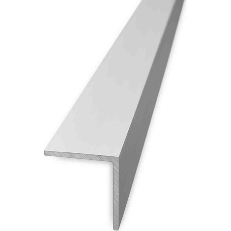 Pack 10 unidades. angulo Aluminio 20x8  20mm anch. 8 mm alt. 3m larg. - (1/2)