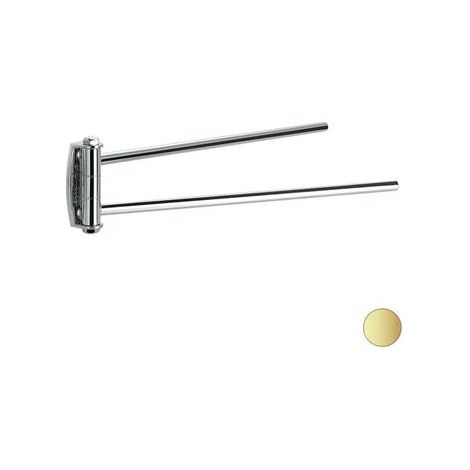 STILHAUS Asta Portasalviette Doppia Da Muro Hashi Oro Opaco  3 L x 33 P x 8 H