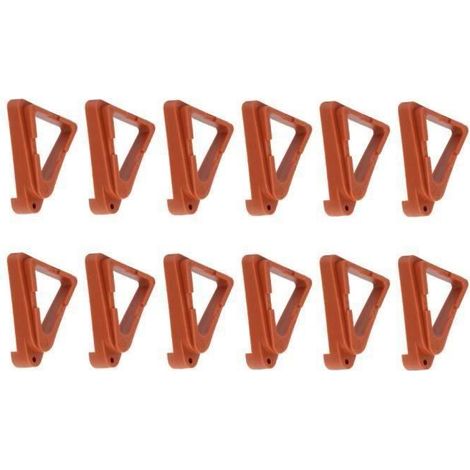 Pieds de pot de fleurs - Marron - Triangulaire - PP - 12 pièces (1/4)