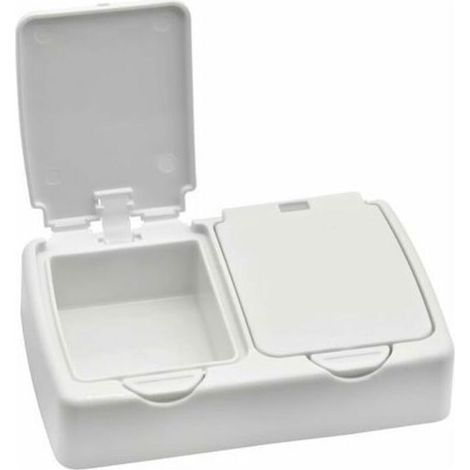 Boîte de Rangement de Bureau, Petite boîte de Rangement en Plastique Blanc avec couvercles pour Ranger de Petits Objets, Perle (1/5)
