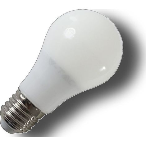 Trade Shop - Bombilla Led De Gota Esmerilada Con Casquillo E27, Luz Blanca Cálida Y Fría V-tac -   -5 Vatios    -
