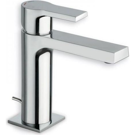 Cristina Ondyna – Mitigeur de lavabo mi-haut avec vidage en laiton – Cartouche Ø 25 mm – Garantie 8 ans – Système de vidage pratique - OG22151 (1/2)