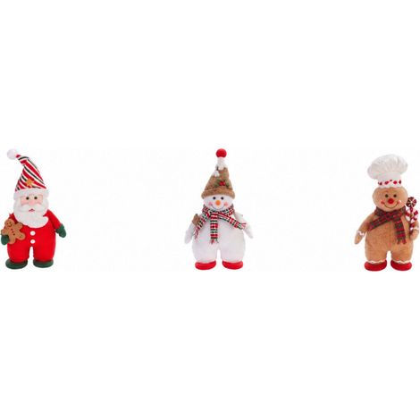Ad Trend Decorazione Natalizia in Tessuto Assortita 24x14xH48 cm 1 Pz – Addobbo di Natale (1/2)