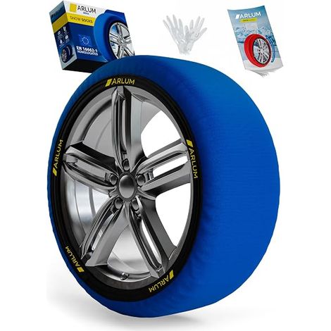 ARLUM Chaussettes à Neige Textile - Chaussette Neige pour Auto. Snow Sock Taille M pour R13-R19 M (1/5)