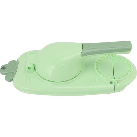 Machine à raviolis 2 en 1, facile à utiliser et rapide à mouler, pour la maison et les restaurants (vert). (1/5)