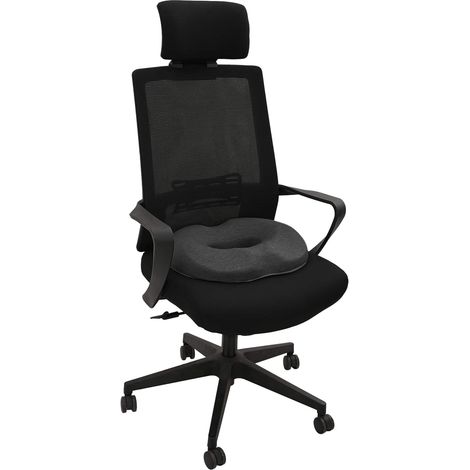 vidaXL Seat Cushion Dark Grey 42 x 36.5 x 8 cm Memory Foam (1/4)