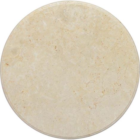 Tischplatte Creme Ø60x2,5 cm Marmor vidaXL