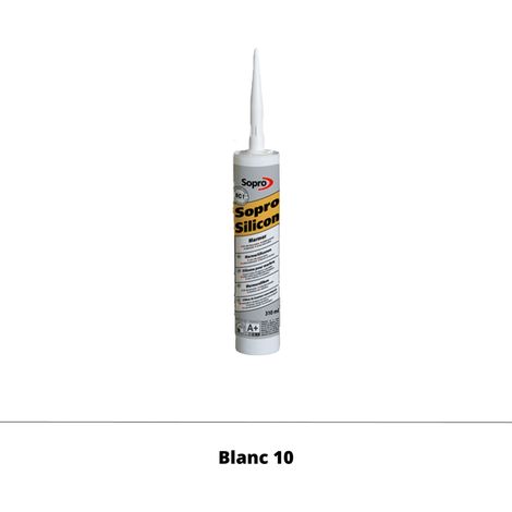 Mastic silicone pour pierre naturelle - Blanc 10 - 310 ml