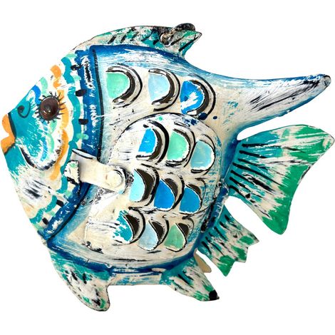 Signes Grimalt Figura Marinera Novedad Pez Portavelas S Novedad Azul 5x17x15cm 39290