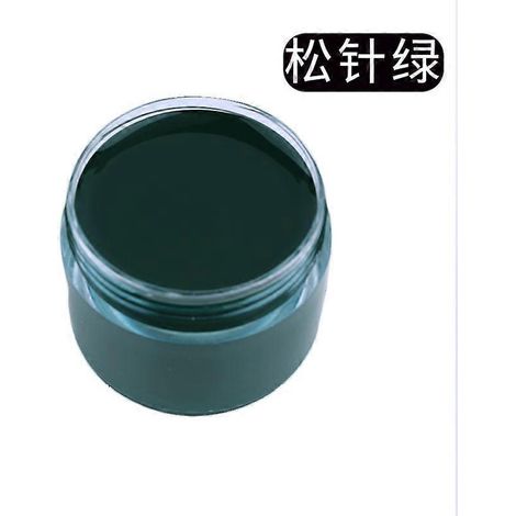 Crème de teinture et de réparation pour cuir, raviveur de couleur pour sacs, chaussures, canapés, vestes, masquant les rayures et restaurant le cuir véritable. Couleur : Vert aiguille de pin