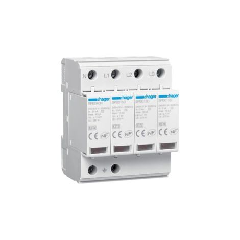 Limitatore Di Sovraccarico Spd Cl.Ii 15-5Ka 4P -4M (Hager Cod. Spb415D)