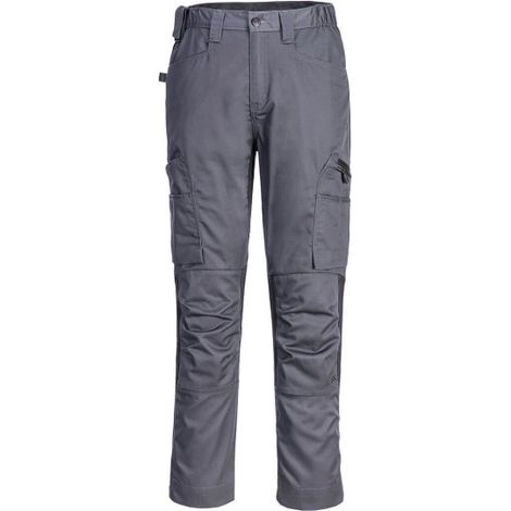 Pantalón elástico de trabajo WX2 Stretch (colección ecológica) CD881 48 pulgadas Gris metálico