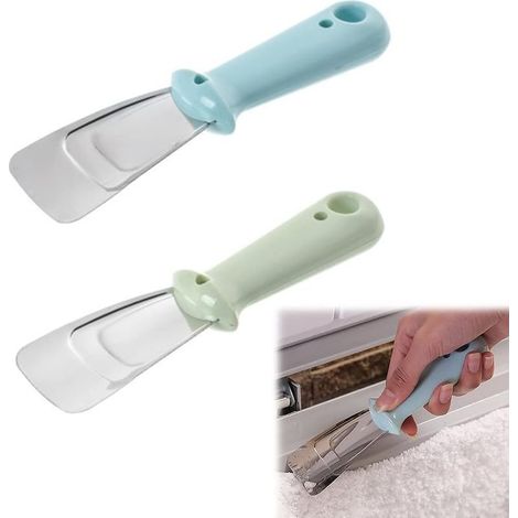 Grattoir De Dégivrage - Acier Inoxydable Et Plastique - Pour Congélateur Et Réfrigérateur Domestique - 2 Pièces (1/4)