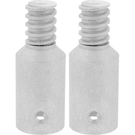 Set of 2 Metal Threaded Handle End Caps for Replacement, Solid Connection and Easy Installation, Suitable for Brooms and Mops for Floors and Ceilings (1/5)