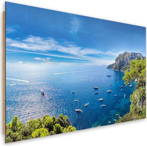Quadro deco panel, Panorama delle navi marine dell'isola - 100x70 (1/5)