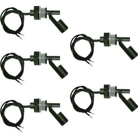 Lot de 5 Capteurs de Niveau deau, Interrupteur Flotteur Pour, Pompe Capteur Niveau eau Interrupteur De Niveau Automatique pour Aquarium de Piscine (1/5)