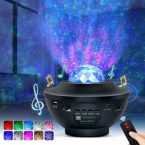 LED Projector Lamp, Starry Sky Projector with Remote Control, Timer and Bluetooth Speaker (1/4)