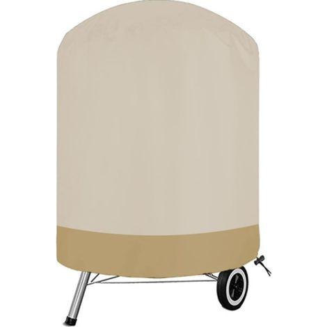 Housse De Barbecue Extérieur, 210D Oxford Bâche Barbecue, Imperméable Couverture De Grill De Protection, Exterieur Housse Barbecue Des(Size:62105cm/24.4141.34inch,Color:Beige + Café)-LIAIKI