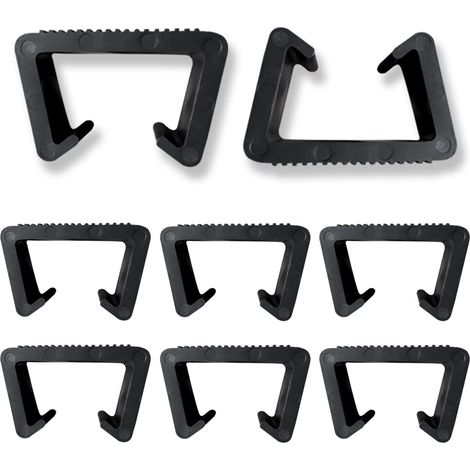 Clips de Meubles 8 Pièces Clips de Meubles en Rotin Pinces de Meubles de Patio Osier Pinces à Meuble en Plastique Clip Connecteur Clips de Fixation pour Meubles de Jardin en Rotin (1/5)