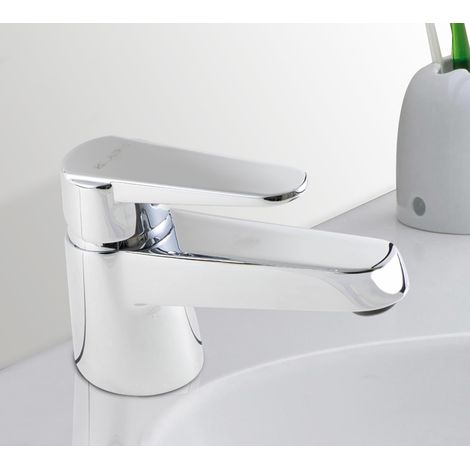 Robinet Mitigeur de vasque et lavabo Design chrome (1/2)