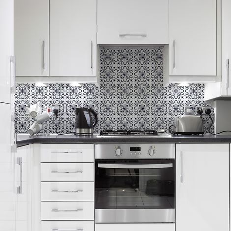 Sticker Mural Carrelage adhésif Cuisine Salle de Bain - 24 STICKERS CARRELAGES AZULEJOS BARTOLI - 24stickers10x10cm (1/5)