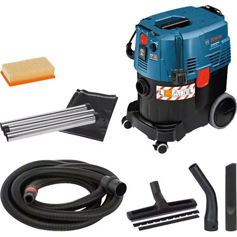 Bosch – Aspirateur professionnel 6019C3200 – 1200W, 35L, technologie AFC pour nettoyage automatique – Dépression 254 mbar, pour chantiers humides