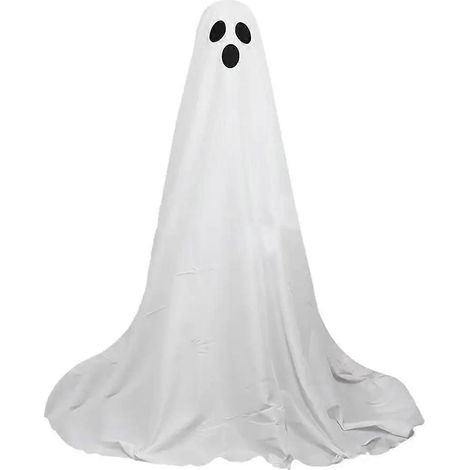 Halloween-Geist, leuchtend, gruselig, LED-Licht, stehender weißer Geist