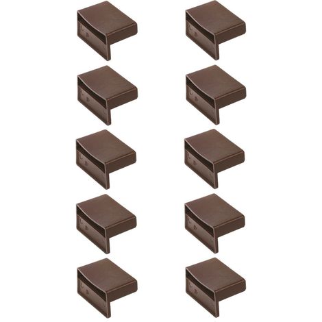 Cyclingcolors – Lot de 10 supports lattes pour sommier 53mm – Plastique flexible à visser – Universels pour sommiers standards