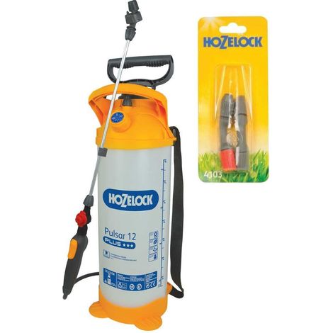 Hozelock Pulsar Plus 12 Litre Pressure Sprayer Garden Weed Killer Spray & Nozzle (1/3)