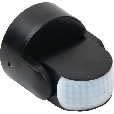 Détecteur de Mouvement Infrarouge 180 °,Détecteur de Mouvement extérieur IP65 orientable,180° Capteur Infrarouge 12 m avec capteur crépusculaire,pour l'intérieur et l'extérieur (1/5)