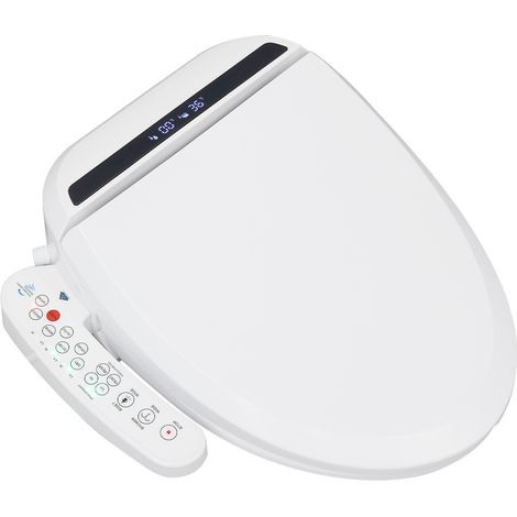Abattant de WC intelligent avec buse et système d'abaissement automatique, WC japonais, douche, bidet, siège chauffant avec allumage intelligent des odeurs, séchage à l'air chaud, veilleuse (1/5)