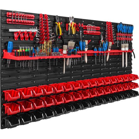 Pannello portautensili 156x78 cm, scaffale per officina/garage (1/5)