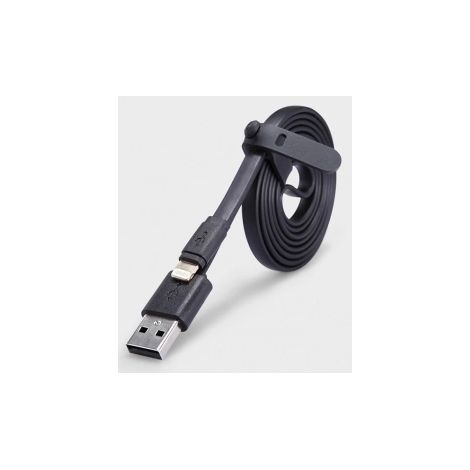 Cable USB-iPhone Nillkin de 1,2 m con conector Lightning, 5 V 2 A, color negro y plano.