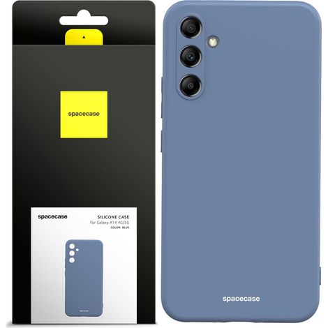 Coque en silicone Spacecase pour Galaxy A14 4G/5G bleue (1/5)