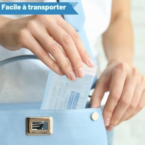 Lot de 200 sachets de stérilisation, autocollants de stérilisation, 90 mm x 260 mm, sacs de stérilisation, jetables, pour outils de nettoyage (1/3)