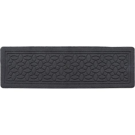 Tapis Cuisine 45 x 150 cm, Tapis Cuisine Devant evier, Tapis de Cuisine Antidérapant et Lavable pour Cuisine, Salle à Manger, Buanderie (Gris)