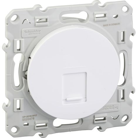 Schneider Electric ODACE toma RJ45 blanco cat. 6 STP
