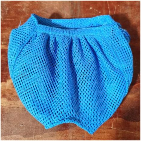 Masque de protection pour chaton, maille respirante, prévention du toilettage, bleu, taille S (1/5)