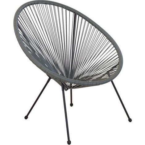 SEDIA POLTRONA INTERNO GIARDINO ACAPULCO CORDA CORDE INTRECCIATE SPAGHETTI FILO 284vn (1/2)