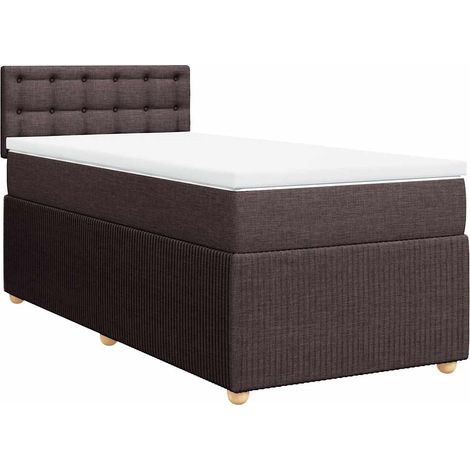Maison Exclusive - Boxspringbett mit Matratze Dunkelbraun 100x200