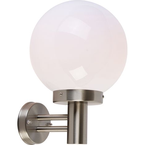 Modern Outdoor Wall Lamp Steel Stainless Steel IP44 - Sfera