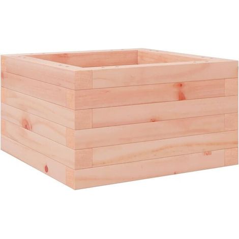 Dimensions du pot de fleurs : 40 x 40 x 23 cm, en bois de sapin de Douglas massif (1/5)