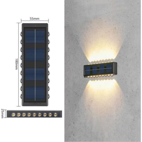 Garden Lamp AUTREMENT - Set of 2 - Solar Powered - IP65 Waterproof - Warm Light