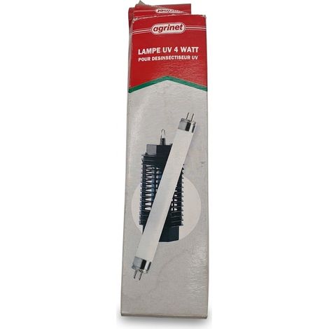 AGRINET - Lampe UV pour désinsectiseur - 4 W - Tube fluorescent - Réf Nr. Art. 210205 - Guide de montage inclus sur l'emballage - Voir photos pour détails (1/5)