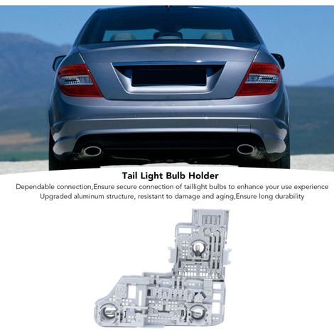Douille d'ampoule pour feu arrière droite Mercedes Classe C W204 Berline 2012-2014 - Support en aluminium robuste (1/5)