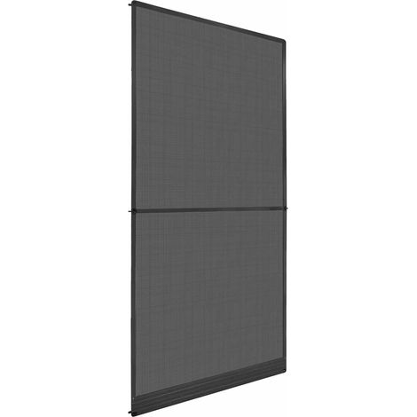 Schermo Insetti a Battente Antracite e Nero 120 x 240 cm vidaXL