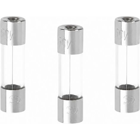 3er Set Glassicherungen 0,5 A, 5 x 20 mm DEBFLEX