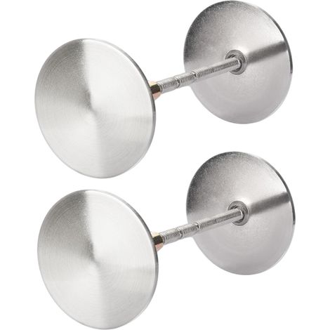 2 plaques de recouvrement rondes en alliage de zinc pour trous de port (1/5)