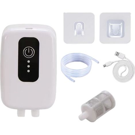 longziming -Pompe de Transvasement Électrique Auto-amorçante - Vin Et Bière - Transvasement Rapide/Débit Contrôlé - 1 Pièce - Usage Domestique Noir (1/5)