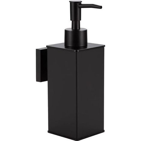 pair Aiperq Distributeur de Savon Noir, Distributeur de Savon Mural Rechargeable, Distributeur de Savon à Main antirouille pour la Salle de Bain, la Cuisine, la Maison, l'hôtel et la décoration 240 ML (1/5)